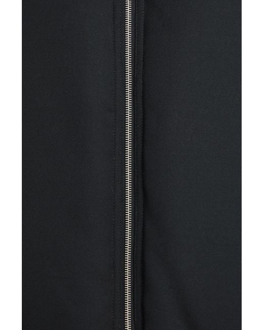 Jil Sander Black Wool-Twill Bomber Jacket for men