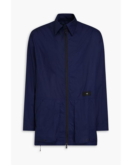 Y-3 Blue Cotton-ripstop Jacket for men