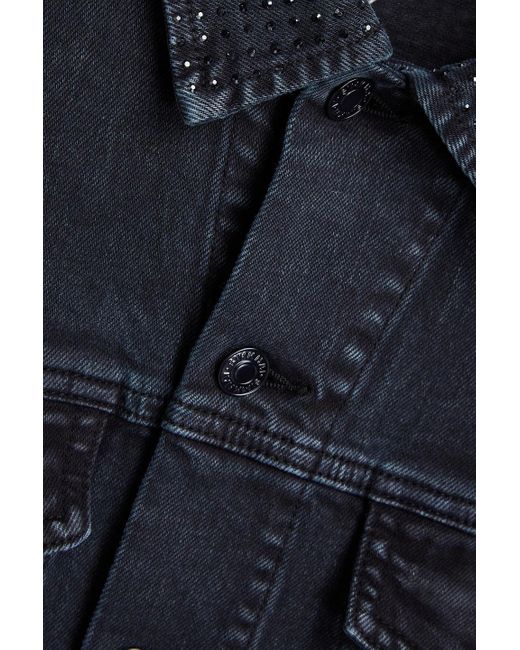 Jonathan Simkhai Blue Lambert Crystal-embellished Denim Jacket