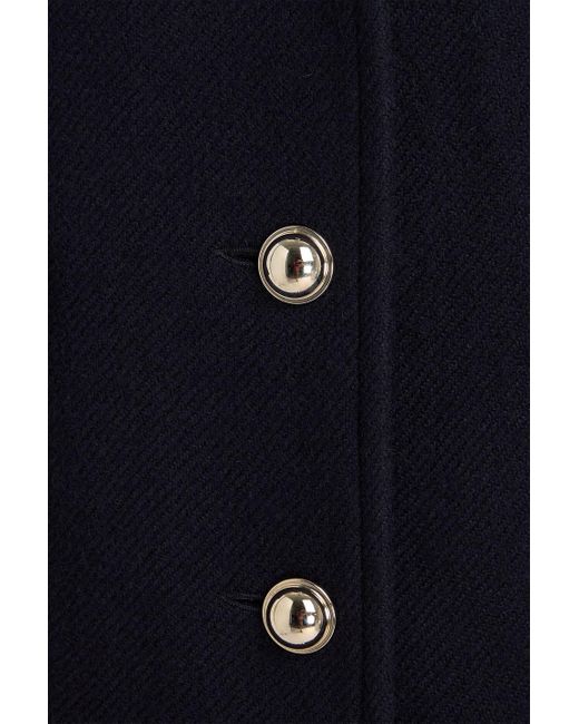 Sandro Blue Felt Coat