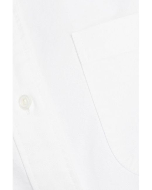 Thom Browne White Hemdkleid aus baumwoll-oxford