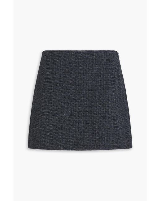 Theory Blue Tweed Mini Skirt