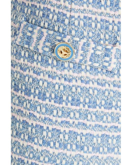 Sandro Blue Cyril shorts aus tweed aus einer baumwollmischung