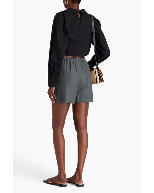 Loulou de Saison Blue Seto shorts aus twill