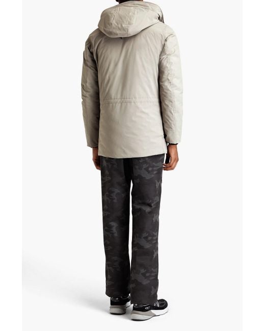 Woolrich White Cotton-blend Shell Hooded Parka for men
