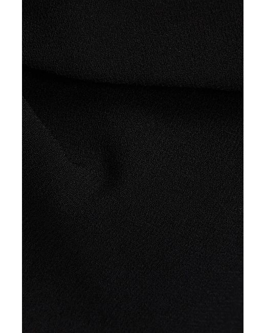 Claudie Pierlot Black Slip dress in maxilänge aus cady mit cut-outs