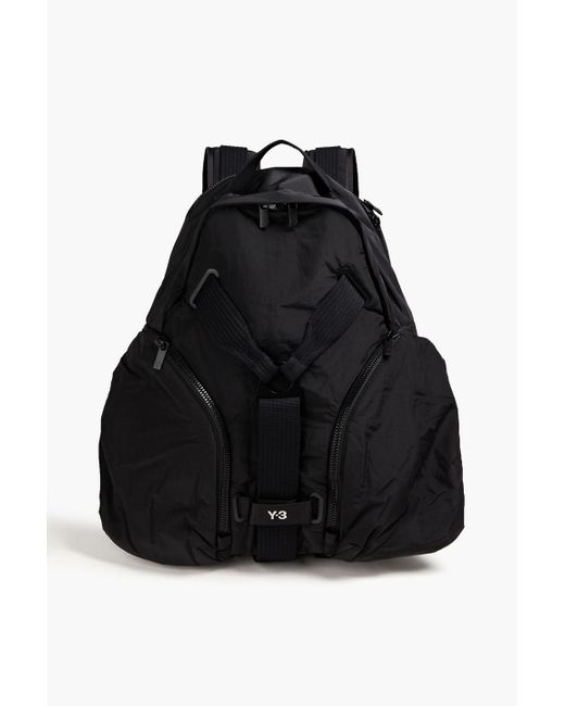Y-3 Black Shell Backpack for men