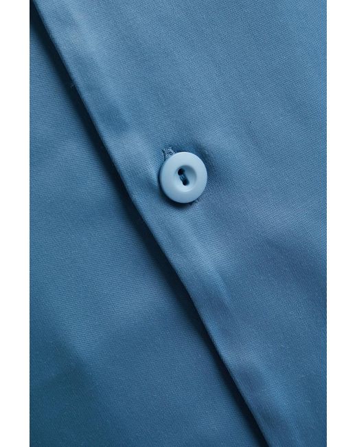 Sandro Blue Satin Shirt for men