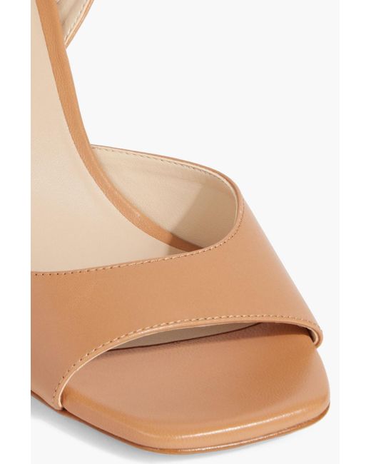 Stuart Weitzman Brown Tia 75 sandalen aus leder