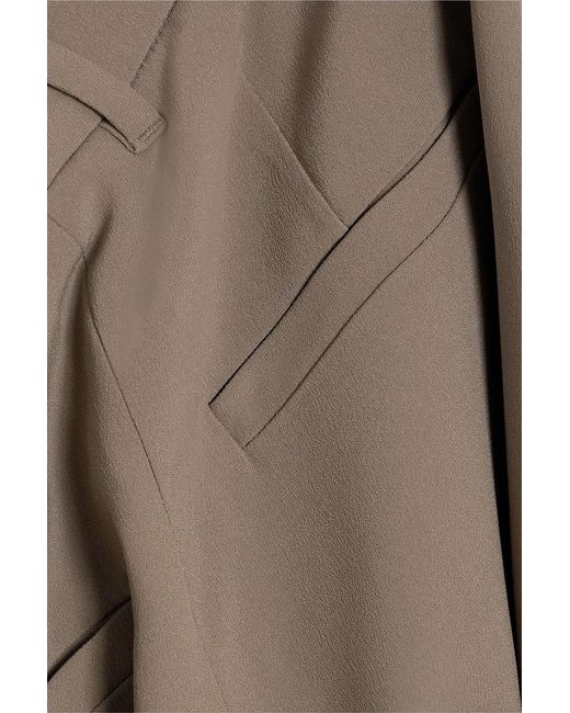 Brunello Cucinelli Natural Crepe Tapered Pants
