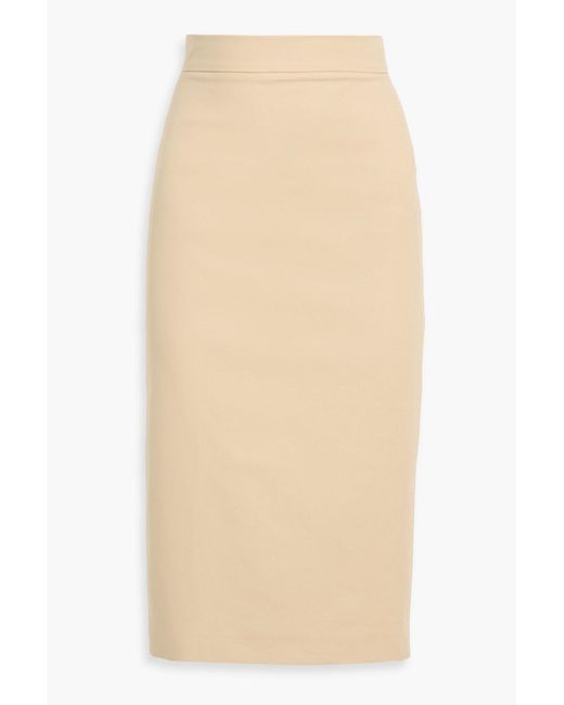 Max Mara Natural Eden Cotton-Blend Pencil Skirt