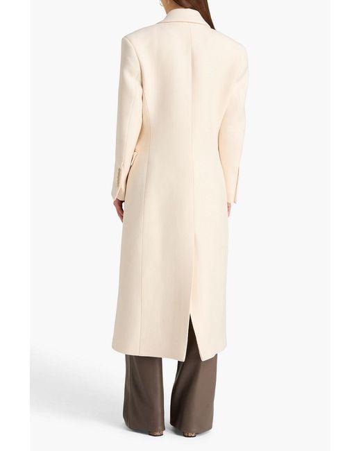 Rohe Natural Double-Breasted Wool-Twill Coat