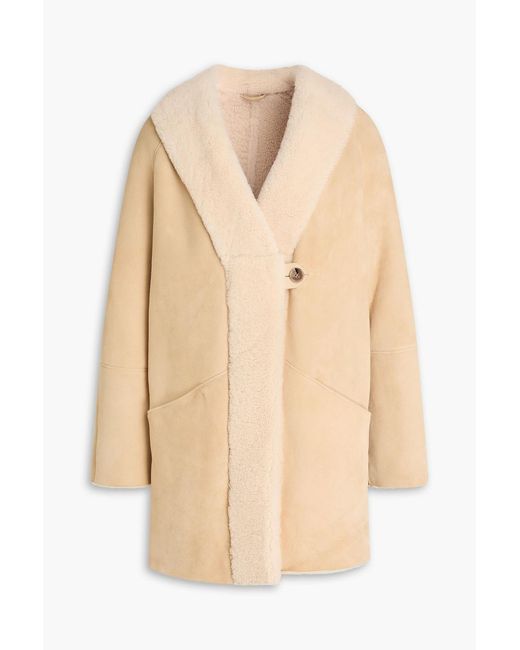 Loulou de Saison Natural Isak Shearling Coat