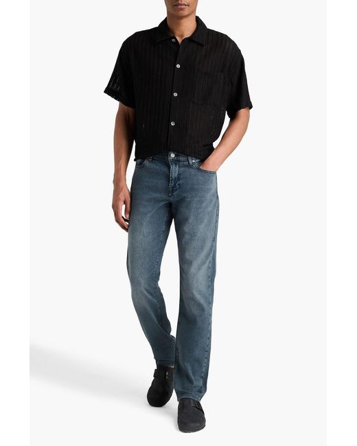 FRAME Blue L'homme Slim High-rise Straight-leg Jeans for men