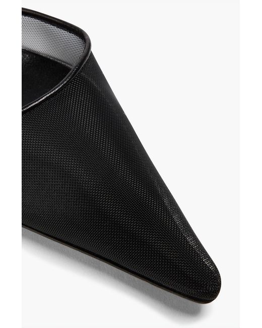 Magda Butrym Black Pumps aus mesh mit kristallverzierung