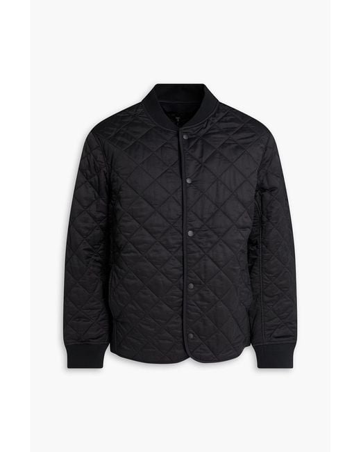 Rag & Bone Black Focus Liner Quilted Cotton-Blend Jacket for men
