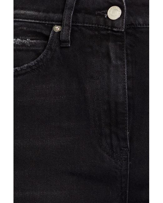 IRO Black Hoch sitzende jeans mit geradem bein in distressed-optik