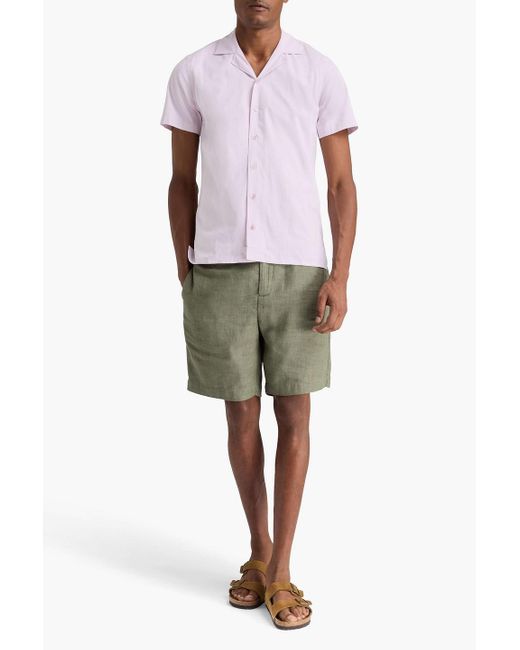 Orlebar Brown Pink Travis Cotton And Lyocell-Blend Shirt for men