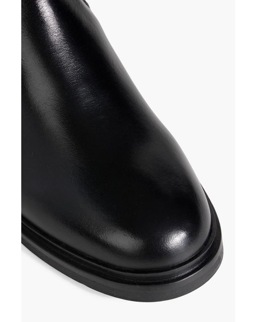 Iris & Ink Black Eileen Leather Chelsea Boots