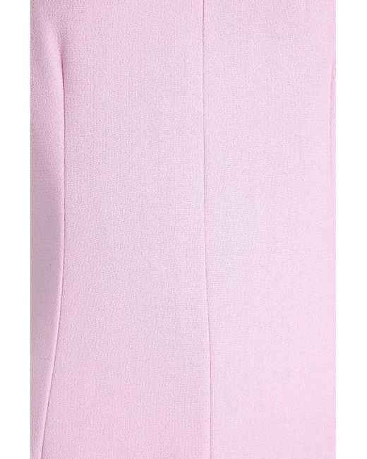 Dolce & Gabbana Pink Wool-crepe Midi Dress