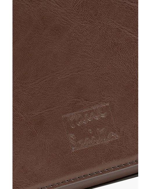 Paul Smith Brown Leather Messenger Bag for men
