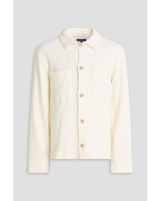 Frescobol Carioca Natural Pedro Waffle-Knit Cotton Overshirt for men