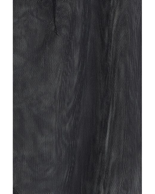 Simone Rocha Gray Tulle Midi Pencil Skirt