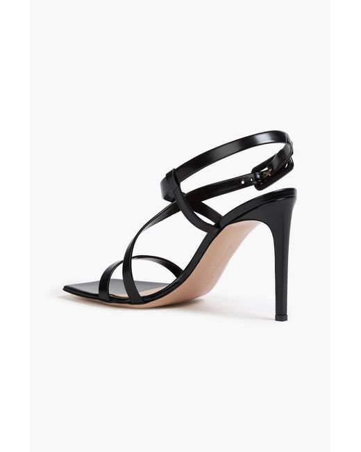 Gianvito Rossi Metallic Lindsay 95 Leather Sandals