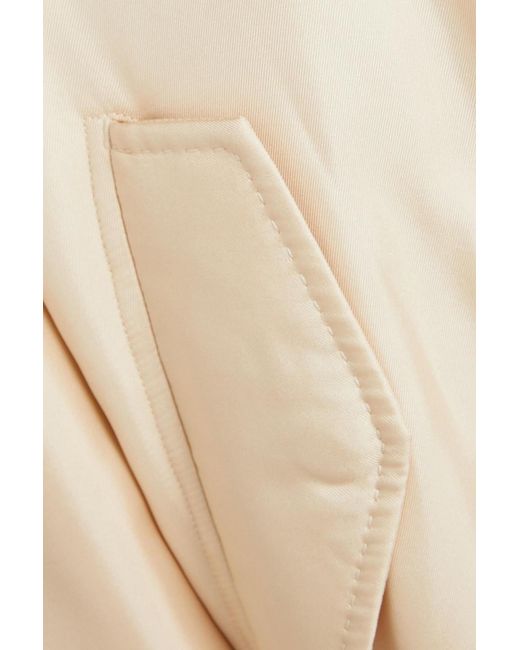 Zimmermann Natural Silk-twill Padded Bomber Jacket