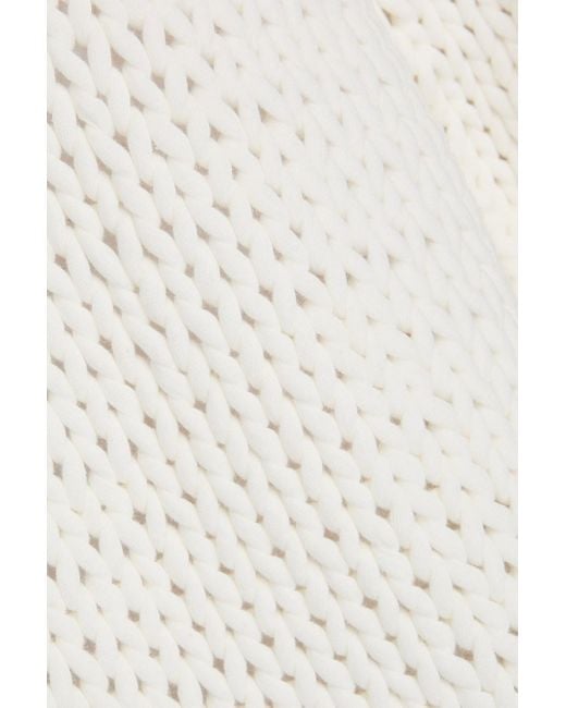 Tibi Natural Cotton-blend Sweater