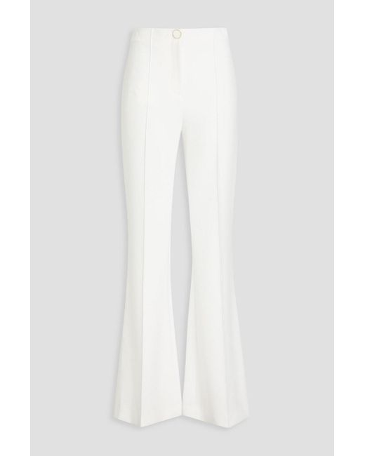 Veronica Beard White Bedruckter bleistiftrock aus popeline aus einer baumwollmischung in midilänge