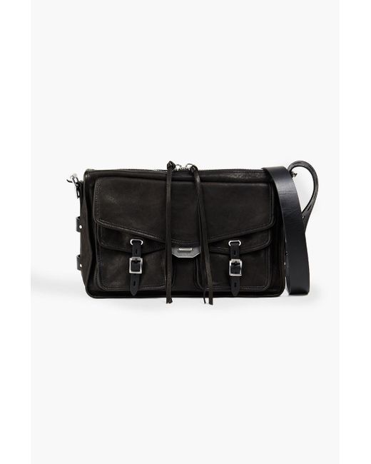Rag & Bone Black Studded Leather Shoulder Bag