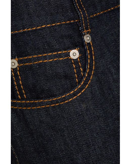 Alexander McQueen Blue Hoch sitzende jeans mit geradem bein