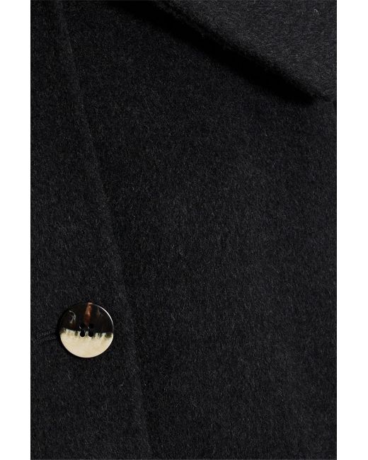 Ganni Black Wool-Blend Felt Jacket