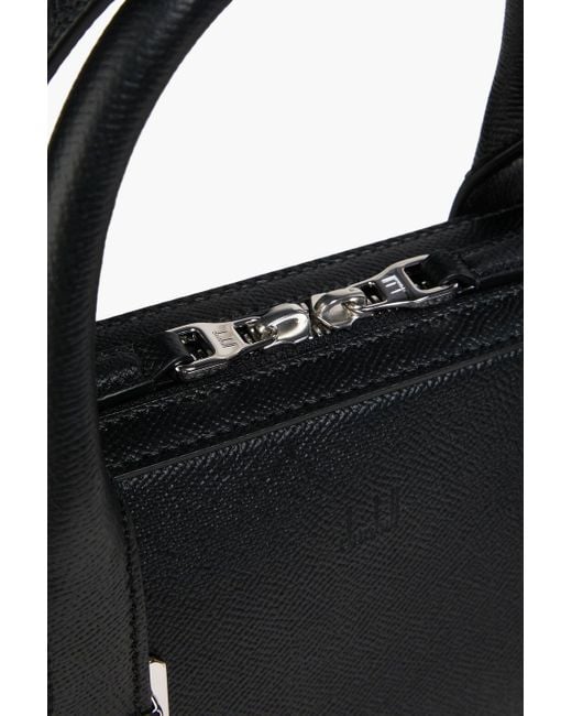 Dunhill Black Cadogan Pebbled-Leather Briefcase for men