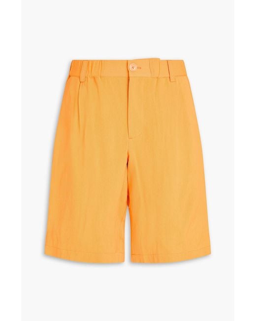Jacquemus Orange Gelati Woven Chino Shorts for men