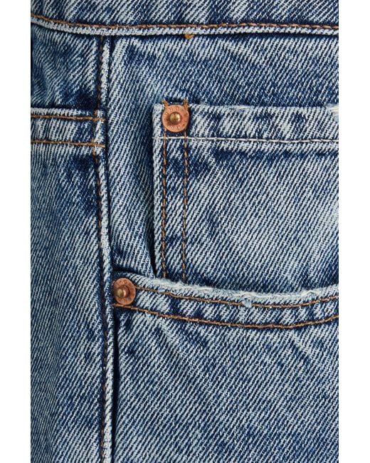 GRLFRND Blue Harlow hoch sitzende bootcut-jeans mit schmalem bein