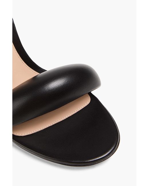 Gianvito Rossi Black Bijoux 85 Leather Mules