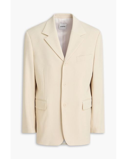 Sandro Natural Wool-Twill Blazer for men