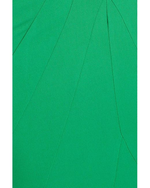 retroféte Green Giada Off-the-shoulder Cutout Jersey Gown
