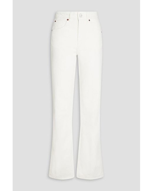 Victoria Beckham White Julia High-rise Bootcut Jeans