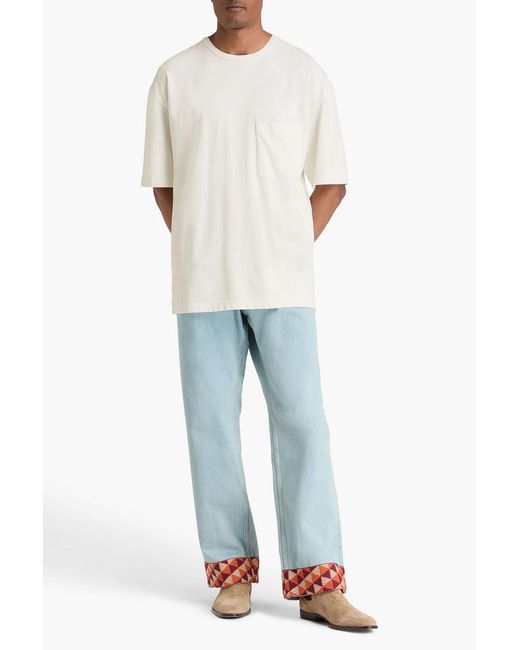 Lemaire White Cotton-jersey T-shirt for men