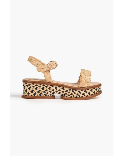Gabriela Hearst Natural Michael Raffia Sandals