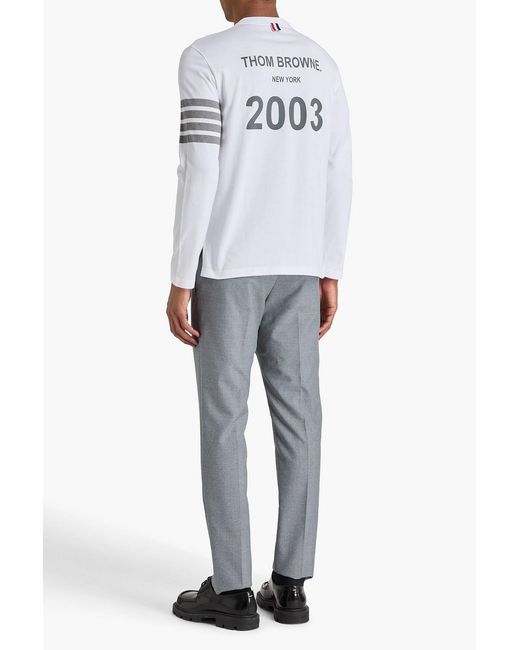 Thom Browne Gray Wool-Blend Pants for men