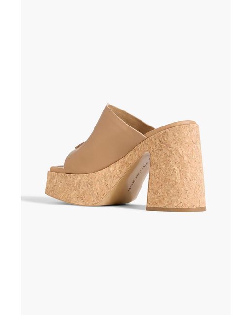 Stella McCartney White Skylar Platform Mules