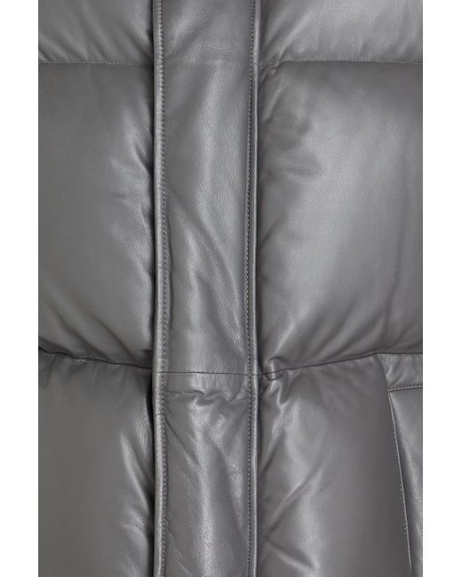 Emporio Armani Gray Quilted Shell Down Jacket for men