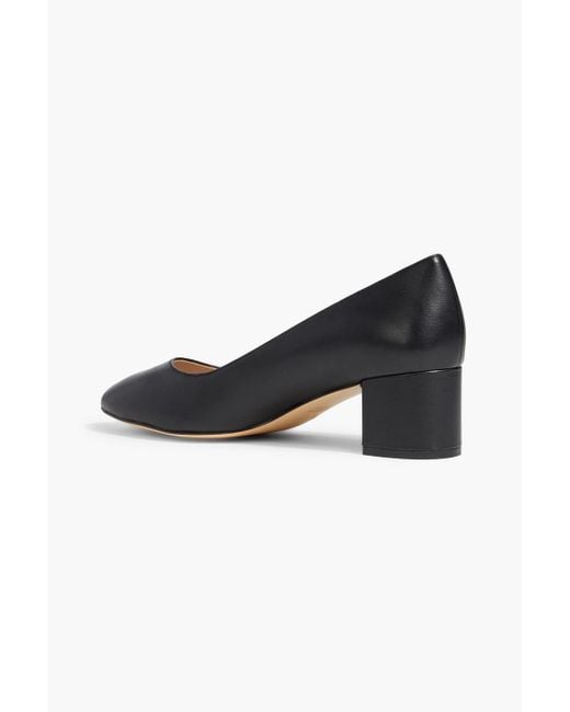 Stuart Weitzman Black Bridget Leather Pumps