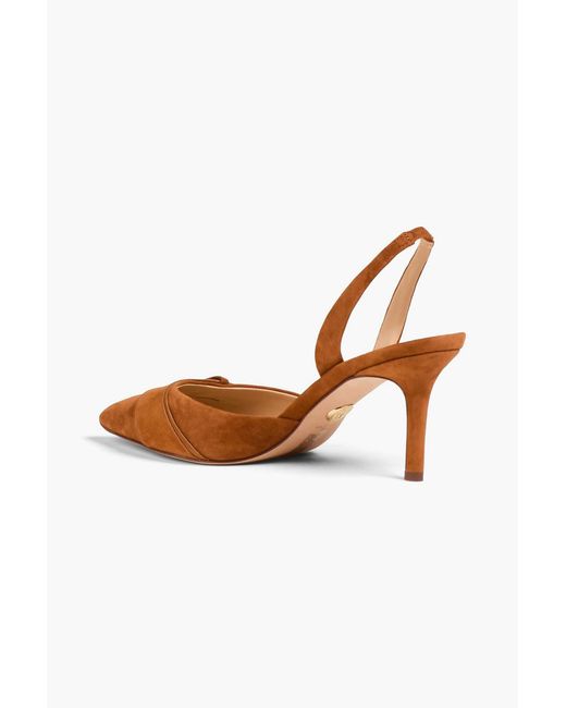 Veronica Beard Brown Lisbeth Suede Slingback Pumps