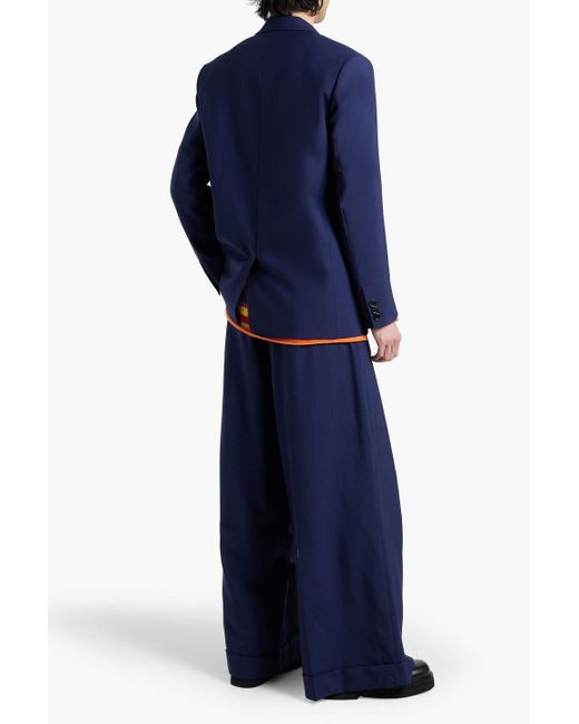 Marni Blue Oversized Wool Blazer for men