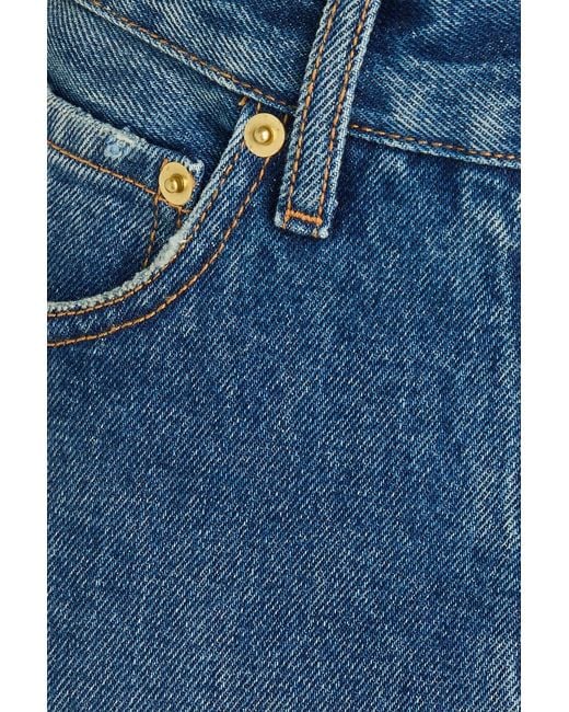DARKPARK Blue Naomi High-rise Straight-leg Jeans